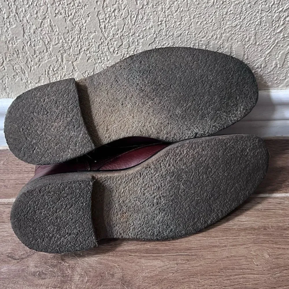 Johnston &‎ Murphy Copeland Brown Sheepskin Leather Chukka Boots US 9.5M